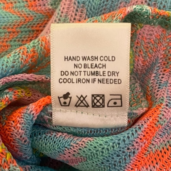 Lovers + Friends revolve Sharon Top in Neon Multi women’s size small - Picture 7 of 7